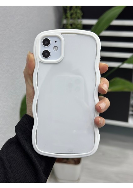 Apple Iphone 11 Uyumlu Kenarı Renkli Dalgalı Darbe Önleyici Şeffaf Silikon Kılıf fiyatları