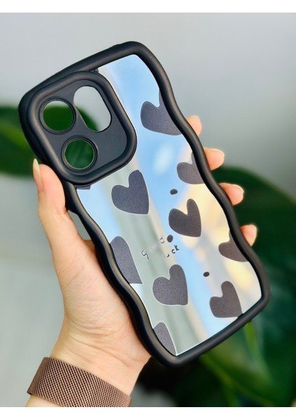 Xiaomi Redmi 13C Uyumlu Aynalı Tasarımlı Silikon Kılıf