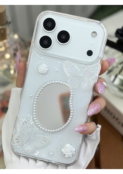 Iphone 17 Promax Uyumlu Aynalı Kelebek Oyuncak Tasarımlı Silikon Kılıf modelleri