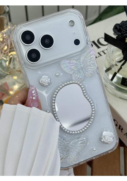 Iphone 17 Promax Uyumlu Aynalı Kelebek Oyuncak Tasarımlı Silikon Kılıf indirimleri