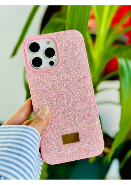 Iphone 16 Promax Uyumlu Elmas Tasarımlı Taşlı Işıltılı Parlak Pırlanta Silikon Kılıf