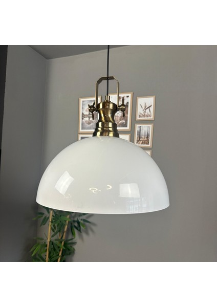 Linate Beyaz Yeni Eskitme Başlık Avize Tekli Sarkıt Salon Kuaför Dekoratif Aydınlatma modelleri