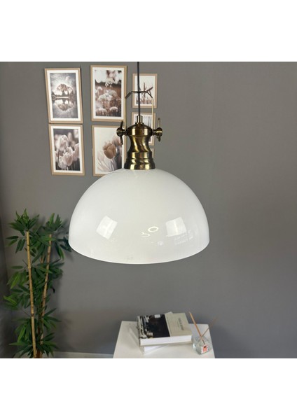 Linate Beyaz Yeni Eskitme Başlık Avize Tekli Sarkıt Salon Kuaför Dekoratif Aydınlatma indirimleri