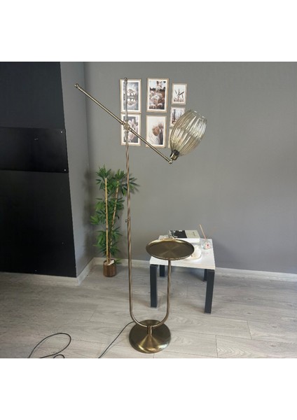 Yolza Eskitme Gövde Bal Rengi Cam Lambader U Tepsili Makas Gövde Modern Oturma Odası fiyatları