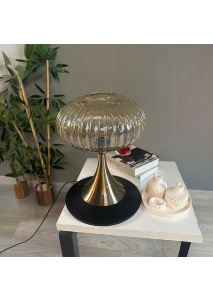 Mesa Bal Rengi Cam Masa Lambası Dekoratif Abajur Çocuk Odası Başucu Lambası Okuma Lambası indirimleri