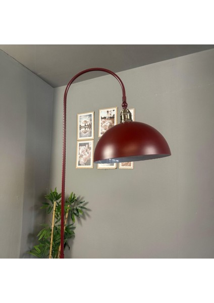 Vişne Çürüğü Lambader Modern Dekoratif Metal Oturma Odası Çalışma Odası Zemin Lambası fırsatları