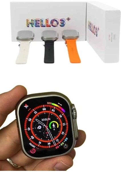 Android ve Ios Uyumlu Uyku ve Sağlık Takibi Yapabilen 3 Kordonlu Akıllı Saat - M666R757-K03666 fırsatları