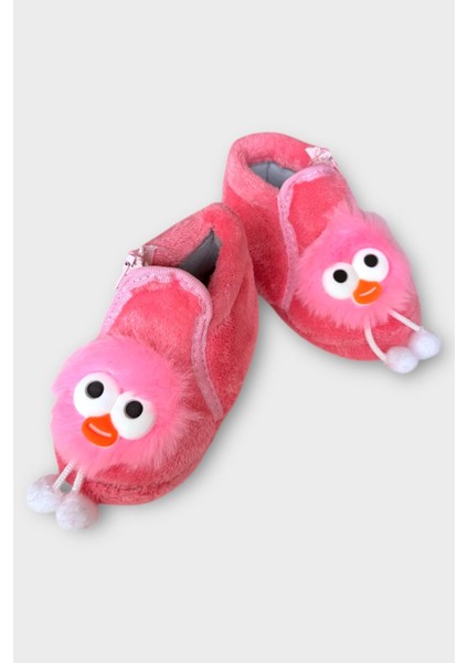 Çocuk Sevimli Baykuş Figürlü Panduf Pudra fırsatları