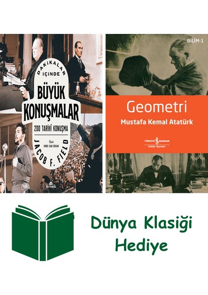 Dakikalar Içinde Büyük Konuşmalar + Geometri + Dünya Klasiği Hediye