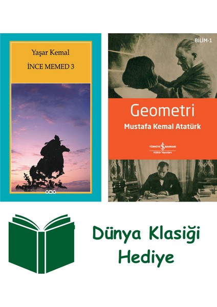 Ince Memed 3 + Geometri + Dünya Klasiği Hediye