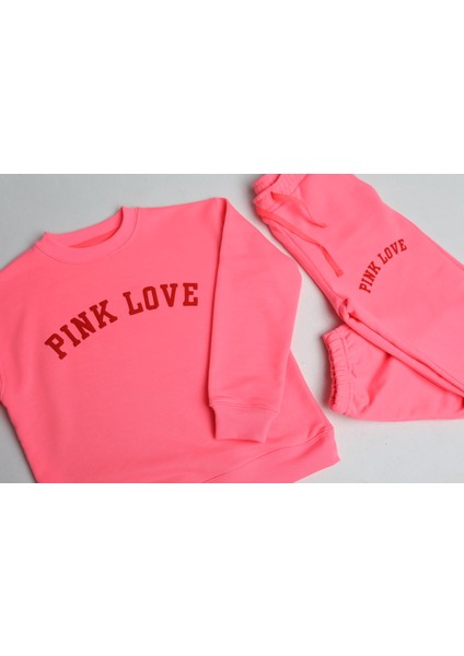 Neon Pembe Kız Çocuk İkili Takım indirimleri