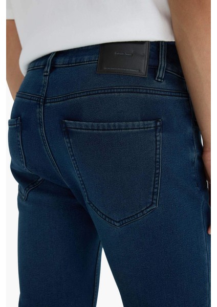 Sergio Regular Fit Normal Bel Boru Paça Termal Polarlı Jean Pantolon Y0369AZ25WN