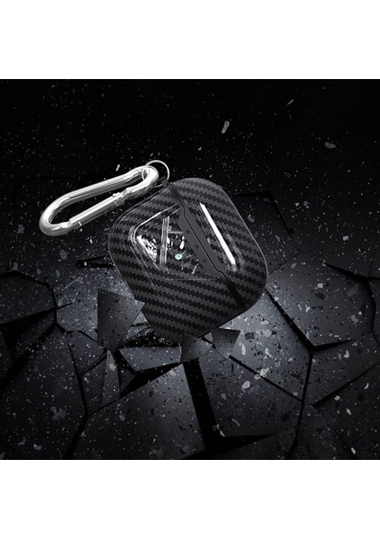 Airpods Pro 3 Ile Uyumlu Kılıf Karbon Desenli Dayanıklı Airpods Airbag-05 indirimleri