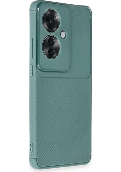Oppo Reno 11F Kılıf Auto Focus Karbon Kapak - Koyu Yeşil - FKU2983-3216 fiyatları