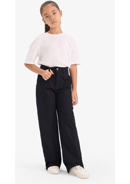 Kız Çocuk Flare Fit Gabardin Pantolon G4227A825WN