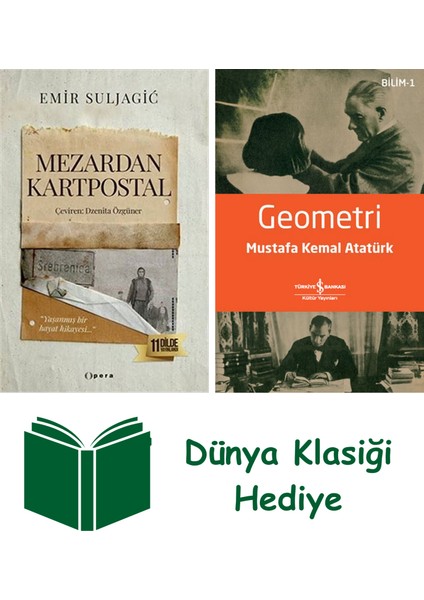 Mezardan Kartpostal + Geometri + Dünya Klasiği Hediye