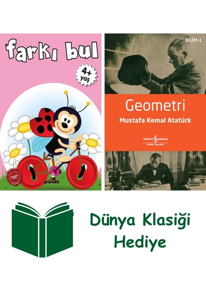 Farkı Bul + Geometri + Dünya Klasiği Hediye