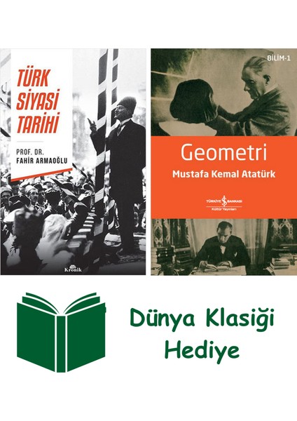 Türk Siyasi Tarihi + Geometri + Dünya Klasiği Hediye