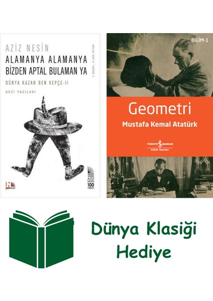 Alamanya Alamanya Bizden Aptal Bulaman Ya + Geometri + Dünya Klasiği Hediye