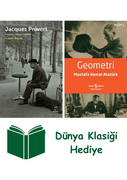 Jacques Prevert - Yaşamı - Sanatı - Şiirleri + Geometri + Dünya Klasiği Hediye