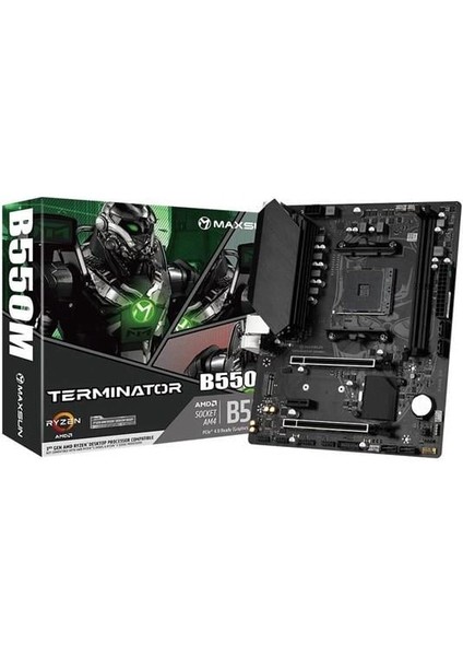 Termınator B550M Ddr4 HDMI Pcıe 4.0 Am4 Matx