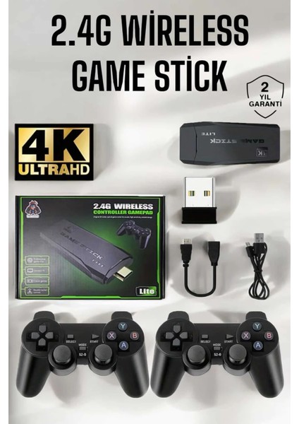 Atari 2.4g Uyumlu Kablosuz Çift Kol Game Stick
