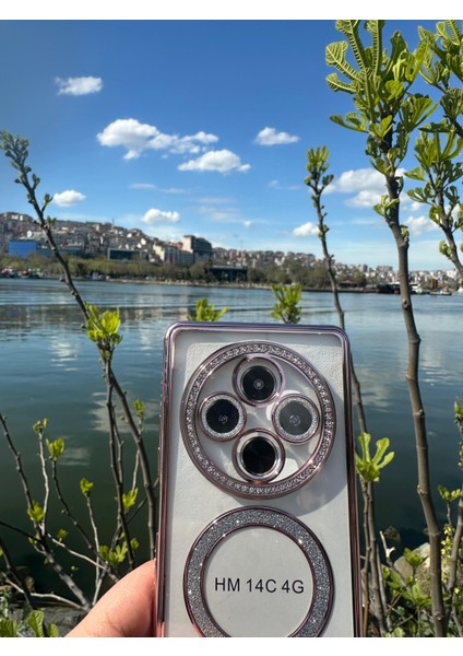 Xiaomi Redmi 14C 4g Şeffaf Taşlı Magsafe Özellikli Kılıf fırsatları