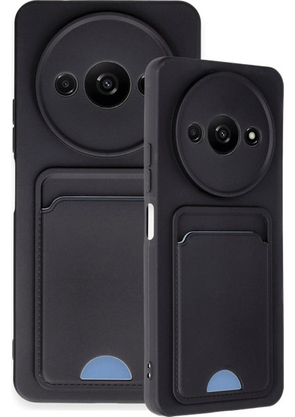 Xiaomi Redmi A3 4g Kılıf Kelvin Kartvizitli Silikon - Siyah - FKU1089-3266 modelleri