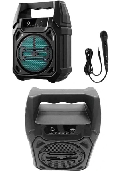 Karaoke Mikrofonlu Fm Radyolu Bluetooth Hoparlör Yüksek Ses Kaliteli fırsatları