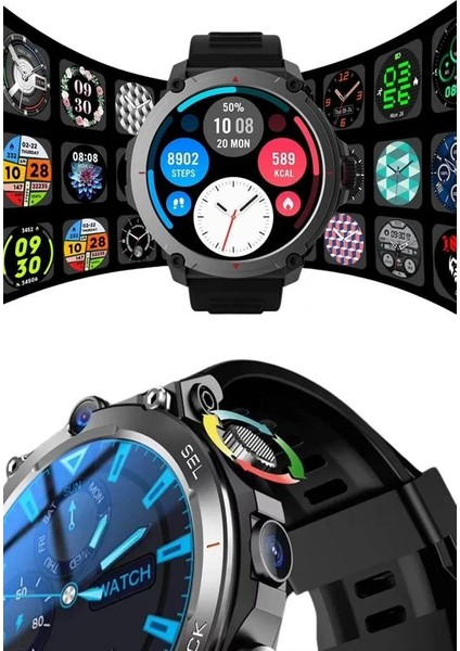 Akıllı Saat 3 Kordon Akıllı Saat Android ve Ios Uyumlu Uzun Ömürlü Titreşimli fırsatları