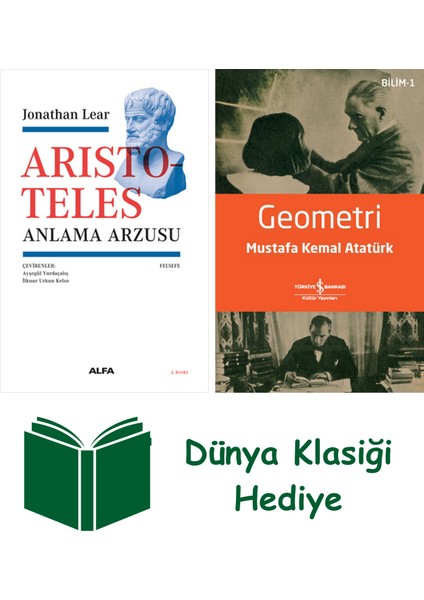 Aristoteles - Anlama Arzusu + Geometri + Dünya Klasiği Hediye