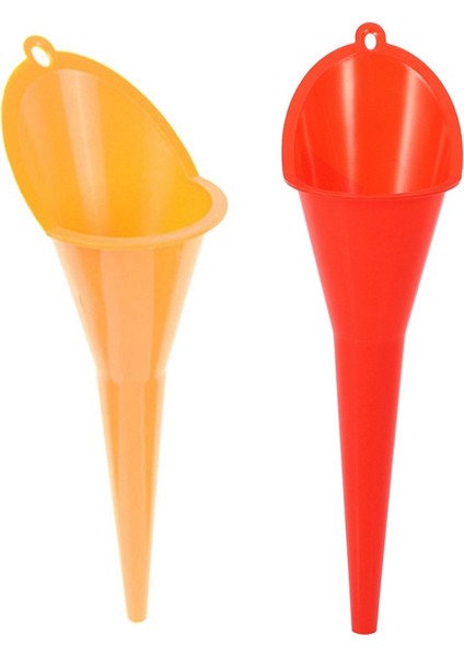 2pcs Araba Yakıt Hunisi Huni Benzin Motor Yağı Katkı Motosiklet Tarım Makinesi Hunisi - Sarı ve Kırmızı (Yurt Dışından)