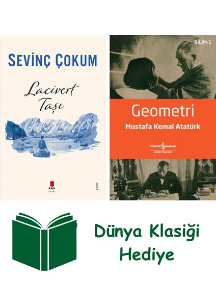 Lacivert Taşı + Geometri + Dünya Klasiği Hediye