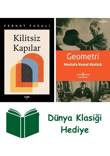 Kilitsiz Kapılar + Geometri + Dünya Klasiği Hediye
