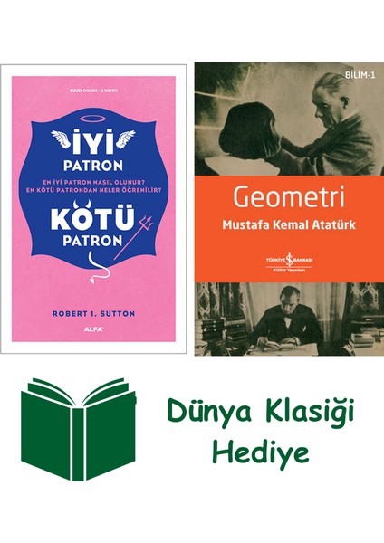 Iyi Patron Kötü Patron + Geometri + Dünya Klasiği Hediye
