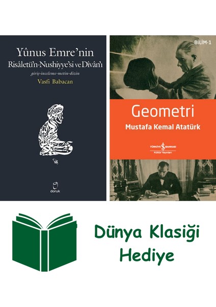Yunus Emre’nin Risaletü’n-Nushiyye’si ve Divan’ı + Geometri + Dünya Klasiği Hediye
