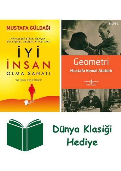 Iyi Insan Olma Sanatı + Geometri + Dünya Klasiği Hediye