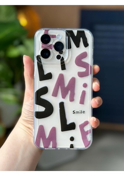 Iphone 14 Pro Uyumlu Baskı Tasarımlı Şeffaf Kılıf