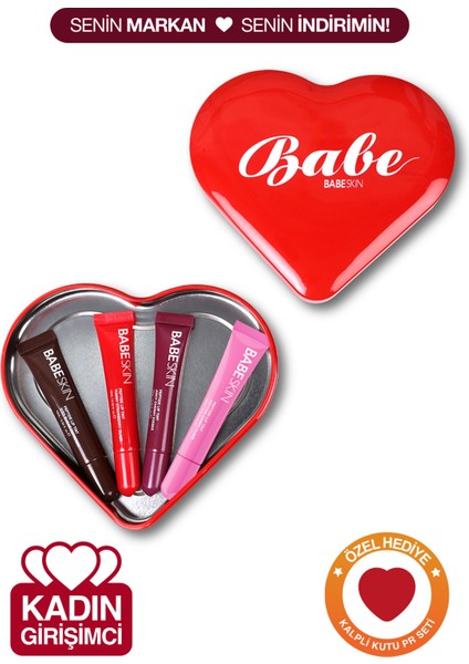 Lip Balm Set PR Kutu Hediyeli I Pamuk Şekeri I Çilek I Kiraz I Kahve I Nemlendirici I Dudak Parlatıcı