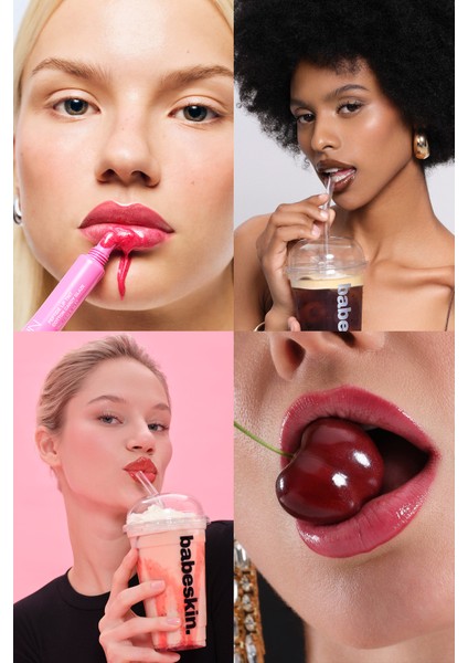 Lip Balm Set PR Kutu Hediyeli I Pamuk Şekeri I Çilek I Kiraz I Kahve I Nemlendirici I Dudak Parlatıcı