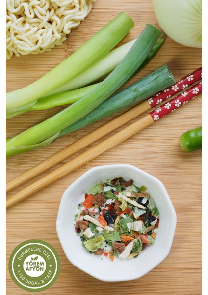 Meşhur Afyon Yöresinden Ayıklanarak Güneşte Doğal Olarak Kurutulmuş Karışık Sebze Kurusu | 90GR. fiyatları