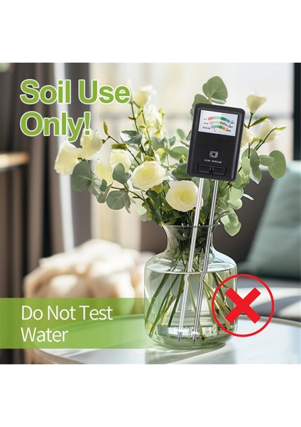 3&#39;ü 1 Arada Toprak Ölçer Nem Işığı ve Ph Test Cihazı Kapalı Açık Ev Bitkileri Bahçe Çim Çiftliği Hiçbir Pil Gerekmez Siyah (Yurt Dışından) modelleri