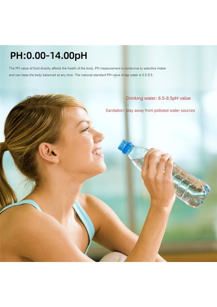 Ph Metre, Dijital 4 In 1 Ph Ec Tds Su Hidroponikleri Için Sıcaklık Ölçer, Su Geçirmez ve Ec Ppm Laboratuvar Için Su Test Cihazı (Yurt Dışından)
