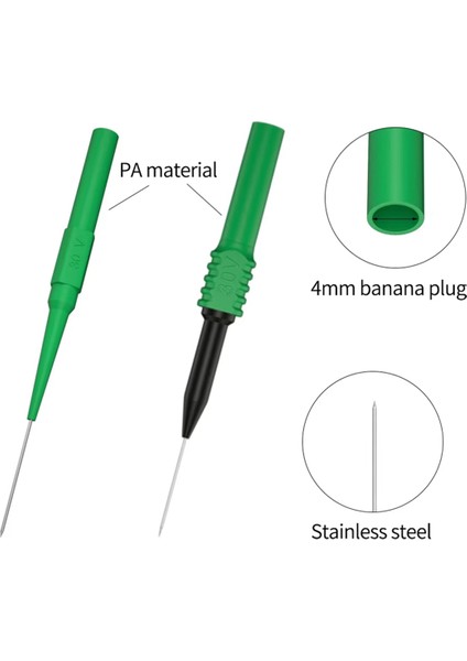Yeni 20PCS Multimetre Test Probu Iğne Paslanmaz Ponksiyon Arka Prob Pin 4mm Muz Soket Denetim Aracı JT0048 (Yurt Dışından) modelleri