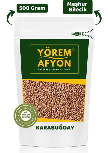 Yörem Afyon Meşhur Bilecik Glutensiz Mineral ve Protein Deposu Diyet Dostu Vegan Karabuğday (Fagopyrum Esculentum) | 1000GR