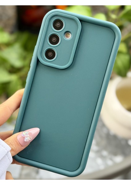 Galaxy A15 Uyumlu Mat Lansman Parmak Izi Bırakmaz Esnek Silikon Kılıf