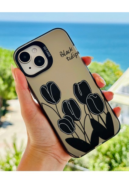 Iphone 13 - 14 ve 15 Uyumlu Parmak Izi Bırakmaz Baskı Desenli Metalik Electro Silikon Kılıf