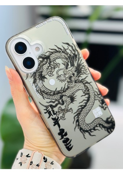 Iphone 16 Uyumlu Metalik Electro Ejder Tasarımlı Silikon Kılıf fiyatları