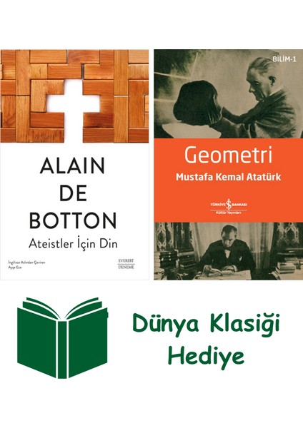 Ateistler Için Din + Geometri + Dünya Klasiği Hediye