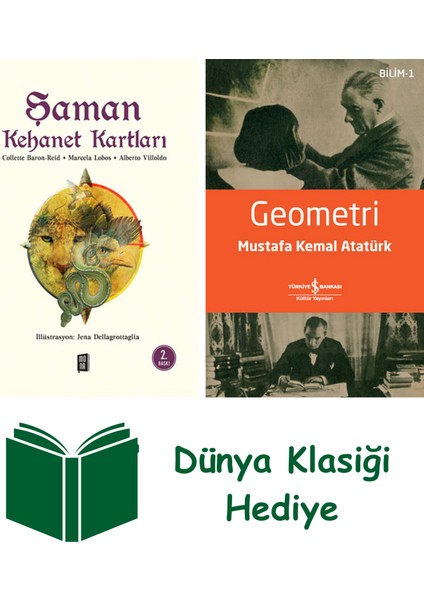 Şaman Kehanet Kartları (Kutulu) + Geometri + Dünya Klasiği Hediye